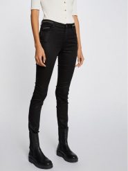 Morgan Spodnie materiałowe 212-PALONA Czarny Slim Fit. Czarne spodnie materiałowe Morgan, bez wzorów, z materiału. Za 219.99 zł.