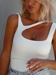 LA Angels Top w kolorze kremowym rozmiar: M. Brązowe topy LA Angels, m, bez wzorów, bez kołnierzyka, bez ramiączek. Za 91.77 zł.