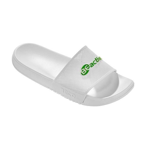 Beco beactive Nautik klapki unisex białe. Białe klapki 47 Brand, bez wzorów, bez obcasa, bez zapięcia. Za 201.99 zł.