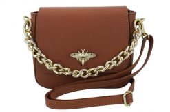 Listonoszka skórzana BARBERINI'S 949-12 j. brązowa. Brązowe shopper bag Barberinis, bez wzorów, ze skóry, eleganckie, małe, bez dodatków. Za 191.99 zł.