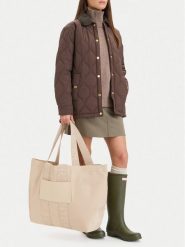 Hunter Torebka CWBEO-HTR-K-014-06 Beżowy. Brązowe shopper bag Hunter, bez wzorów, z materiału, bez dodatków. Za 219.99 zł.