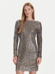 Vero Moda Sukienka codzienna Hanya 10337842 Beżowy Regular Fit. Brązowe sukienki Vero Moda, na co dzień, m, bez wzorów, z syntetyku, bez kołnierzyka, bez ramiączek, proste. Za 229.99 zł.