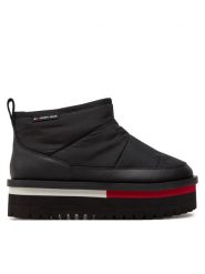 Tommy Jeans Śniegowce Tjw Nylon Flatform Boot Wl EN0EN02689 Czarny. Czarne śniegowce Tommy Jeans, bez wzorów, z jeansu, bez zapięcia. Za 649.99 zł.
