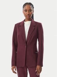 Guess Marynarka W6BN08 K6806 Bordowy Slim Fit. Czerwone marynarki i żakiety Guess, xs, z aplikacjami, bez ramiączek. Za 614.99 zł.