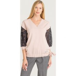 SWETER MY TWIN TWINSET. Czerwone swetry Twinset, l, bez wzorów, z koronki, bez ramiączek. Za 659.00 zł.