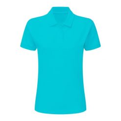Damska Bawełniana Koszulka Polo. Niebieskie t-shirty sportowe SG, xl, bez wzorów, z bawełny, bez ramiączek. Za 74.99 zł.