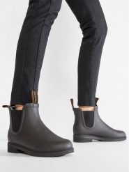 Tretorn Kalosze Chelsea Classic Winter 47338010 Czarny. Czarne kalosze Tretorn, bez wzorów, z kauczuku, bez zapięcia. Za 499.99 zł.