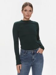 JDY Bluzka Filipa 15305339 Zielony Slim Fit. Zielone bluzki JDY, l, bez wzorów, z syntetyku, bez kołnierzyka, bez ramiączek. Za 59.99 zł.