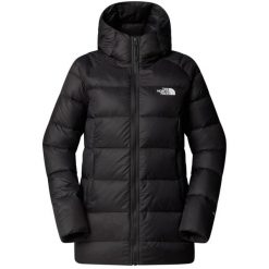 Kurtka sportowa damska Hyalite Down Parka. Czarne płaszcze The North Face, na zimę, bez wzorów, z nylonu, eleganckie, bez kaptura. Za 949.99 zł.
