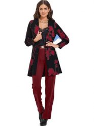 Heine Kardigan w kolorze czarno-czerwonym rozmiar: 38. Czarne swetry Heine, bez wzorów, bez ramiączek. Za 113.99 zł.