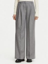 BOSS Spodnie materiałowe Tiana18 50570436 Szary Relaxed Fit. Szare spodnie materiałowe Boss, bez wzorów, z materiału. Za 1,149.00 zł.