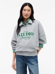 Tommy Hilfiger Bluza Kobiety Bawełna szary, XS. Szare bluzy Tommy Hilfiger, xs, bez wzorów, z bawełny, bez ramiączek, bez kaptura. Za 649.95 zł.