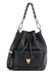 COCCINELLE Skórzana torebka w kolorze czarnym - 21 x 28,5 x 14 cm rozmiar: onesize. Czarne torebki klasyczne Coccinelle, bez wzorów, z materiału, na ramię, bez dodatków. Za 998.43 zł.