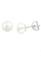 Elli Damskie słodkowodne hodowlane perełki podstawowe filigranowe srebro 925 Sterling Silver Kolczyki 1 ct. Szare kolczyki Elli, z perłą, srebrne. Za 178.99 zł.