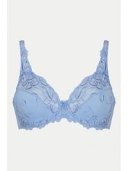 Hunkemöller Biustonosz z fiszbiną Diva 301189 Błękitny. Niebieskie biustonosze Hunkemöller, bez wzorów, z syntetyku. Za 129.99 zł.