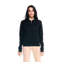 Bluza z kaptur na co dzień na siłownię. Czarne bluzy LEONE 1947 APPAREL, bez wzorów, z bawełny, sportowe, bez ramiączek, bez kaptura. W wyprzedaży za 151.56 zł.