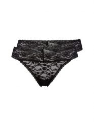 Snocks Stringi w 2-paku Kobiety czarny, XS. Czarne stringi Snocks, bez wzorów, z koronki. Za 99.95 zł.
