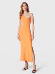 Seafolly Sukienka letnia One 54922-KN Pomarańczowy Slim Fit. Brązowe sukienki Seafolly, bez wzorów, z bawełny, bez kołnierzyka, bez ramiączek. Za 529.99 zł.
