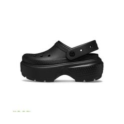 Tenisówki Crocs Model Stomp Clog Kolor Czarny. Czarne trampki Crocs, bez wzorów, z gumy, bez zapięcia. Za 387.00 zł.