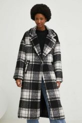 Answear Lab płaszcz damski kolor szary przejściowy oversize. Szare płaszcze Answear Lab, m, bez wzorów, klasyczne, bez kaptura. Za 349.99 zł.