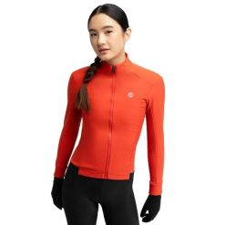 Damska kurtka rowerowa softshell Kolarstwo Siroko J1-W Plange. Czerwone kurtki do biegania SIROKO, bez wzorów, z materiału, bez kaptura, rowerowe. Za 296.00 zł.