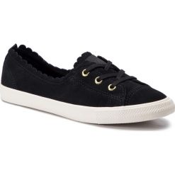 Tenisówki CONVERSE - Ctas Ballet Lace Ox 563483C Black/Gold/Egret. Czarne trampki Converse, z aplikacjami, z gumy, bez zapięcia. W wyprzedaży za 199.00 zł.