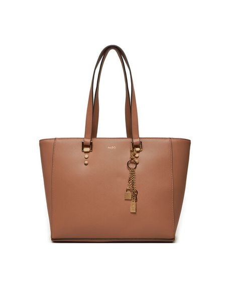 Aldo Torebka 13630065 Brązowy. Brązowe shopper bag Aldo, bez wzorów, ze skóry, bez dodatków. Za 199.99 zł.
