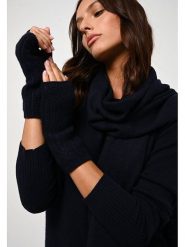 AUTHENTIC CASHMERE Kaszmirowe mitenki "Iris" w kolorze granatowym rozmiar: onesize. Niebieskie rękawiczki AUTHENTIC CASHMERE, bez wzorów, z kaszmiru. Za 143.99 zł.