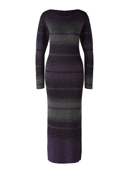 Oui Sukienka w kolorze szaro-fioletowym rozmiar: 42. Różowe sukienki Oui, bez wzorów, z wełny, bez kołnierzyka, bez ramiączek, midi. Za 173.99 zł.