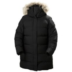 Parka damska Helly Hansen blossom puffy. Czarne płaszcze Helly Hansen, na zimę, xs, bez wzorów, z syntetyku, bez kaptura. W wyprzedaży za 799.20 zł.