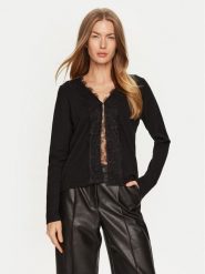 ARTIGLI Kardigan ACMA000388 Czarny Regular Fit. Czarne swetry Artigli, m, bez wzorów, z wiskozy, bez ramiączek. Za 179.99 zł.