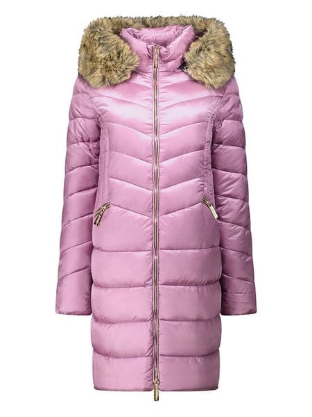 Geographical Norway Płaszcz pikowany "Bololita" w kolorze fioletowym rozmiar: L. Różowe płaszcze Geographical Norway, l, bez wzorów, bez kaptura. Za 209.82 zł.