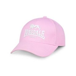 Czapka baseballowa z poliestru Lonsdale Beckbury. Białe czapki z daszkiem Lonsdale, bez wzorów, z materiału, klasyczne. Za 137.50 zł.