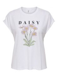 ONLY T-Shirt Jany 15372108 Biały Regular Fit. Białe t-shirty ONLY, xl, bez wzorów, z syntetyku, bez kołnierzyka, bez ramiączek. Za 99.99 zł.