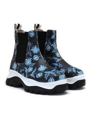 Goby Sztyblety w kolorze czarno-błękitnym rozmiar: 38. Czarne buty sportowe lifestyle Goby, bez wzorów, sportowe, bez zapięcia. Za 347.99 zł.