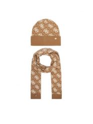 Guess Zestaw szalik i czapka GFBOX WP6401 Beżowy. Brązowe szaliki i kominy Guess, z aplikacjami, z wiskozy. Za 294.99 zł.