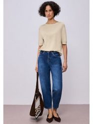 Street One Sweter w kolorze beżowym rozmiar: 42. Brązowe swetry Street One, bez wzorów, street, bez ramiączek. Za 105.38 zł.