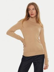 Guess Golf Paule W2BR53 Z2V62 Beżowy Regular Fit. Brązowe swetry Guess, xl, z aplikacjami, z wiskozy, bez ramiączek. Za 199.99 zł.