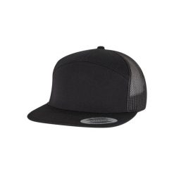 Czapka Trucker Flexfit Classic. Czarne czapki z daszkiem FLEXFIT, bez wzorów, z bawełny, eleganckie. Za 121.00 zł.