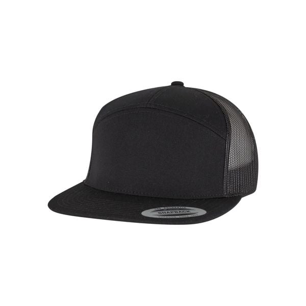 Czapka Trucker Flexfit Classic. Czarne czapki z daszkiem FLEXFIT, bez wzorów, z bawełny, eleganckie. Za 121.00 zł.