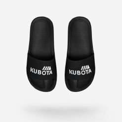 Klapki Kubota Basenowe Basic Czarne. Czarne klapki Kubota, bez wzorów, z materiału, sportowe, bez obcasa, bez zapięcia. W wyprzedaży za 49.99 zł.