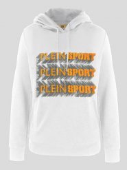 Plein Sport Bluza w kolorze białym rozmiar: S. Białe bluzy z kapturem Plein Sport, s, bez wzorów, z bawełny, z kapturem. Za 260.96 zł.