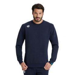 Bluza Arena Crew Solid. Niebieskie bluzy Arena, bez wzorów, bez kaptura, do pływania. Za 282.50 zł.