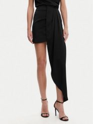 Eleh Spódnica mini ESS250182 Czarny Regular Fit. Czarne spódnice Eleh, l, bez wzorów, z syntetyku, mini. Za 229.99 zł.