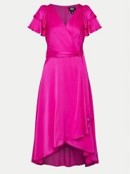 DKNY Sukienka koktajlowa DD4AQ571 Różowy Regular Fit. Czerwone sukienki DKNY, bez wzorów, z syntetyku, wizytowe, bez kołnierzyka, bez ramiączek. Za 739.99 zł.