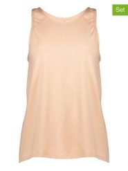 Sloggi Topy (2 szt.) w kolorze beżowym rozmiar: XS. Brązowe topy Sloggi, xs, bez wzorów, bez kołnierzyka, bez ramiączek. Za 47.71 zł.