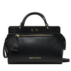 Torebka Armani Exchange. Czarne torebki klasyczne Armani Exchange, bez wzorów, klasyczne, bez dodatków. Za 709.99 zł.
