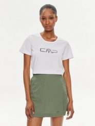 CMP Koszulka techniczna 39T5676P Biały Regular Fit. Białe t-shirty sportowe CMP, bez wzorów, z syntetyku, bez ramiączek, trekkingowe. Za 49.99 zł.