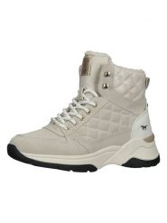 MUSTANG SHOES Botki w kolorze beżowym rozmiar: 41. Brązowe botki MUSTANG SHOES, bez wzorów, bez obcasa, na platformie, bez zapięcia. Za 211.66 zł.