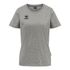 Damska bawełniana koszulka Hummel Move Grid. Niebieskie t-shirty sportowe Hummel, s, bez wzorów, z bawełny, bez ramiączek. Za 131.50 zł.